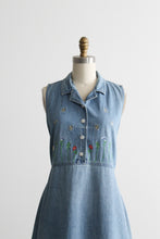 summer garden denim dress