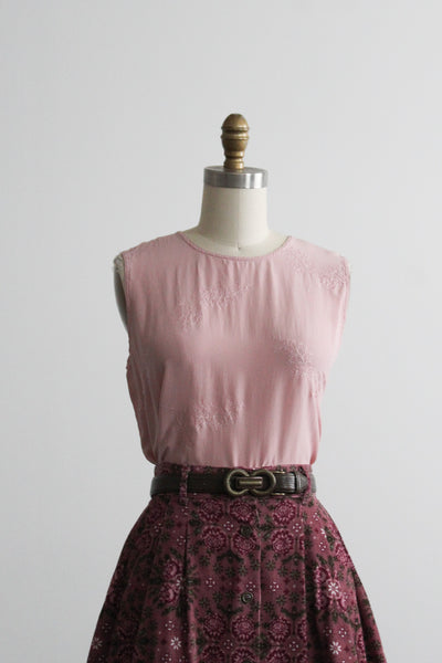 wisteria silk tank