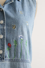 summer garden denim dress