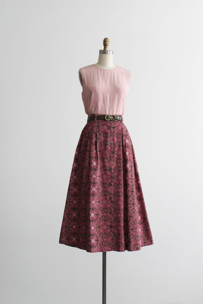 chrysanthemum midi skirt