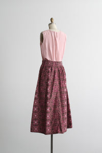 chrysanthemum midi skirt