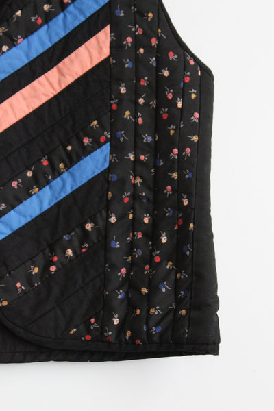 rosewood quilted vest