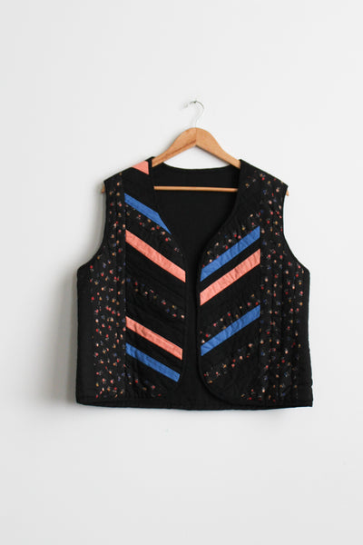 rosewood quilted vest