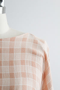 rhubarb checked tee