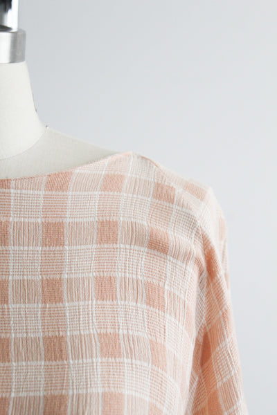 rhubarb checked tee