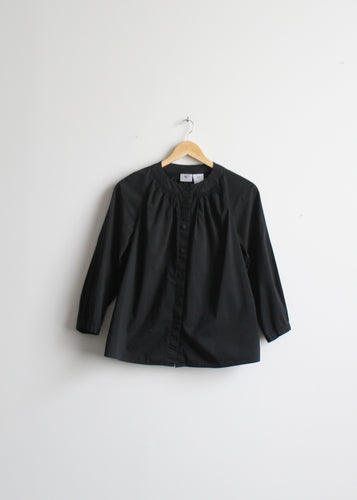 black peasant blouse