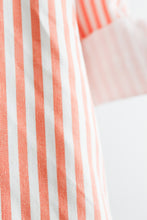 grapefruit striped cotton button up