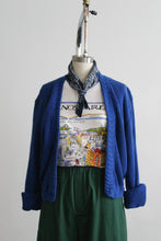 cobalt cotton cardigan (m)