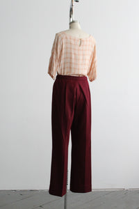 rhubarb checked tee