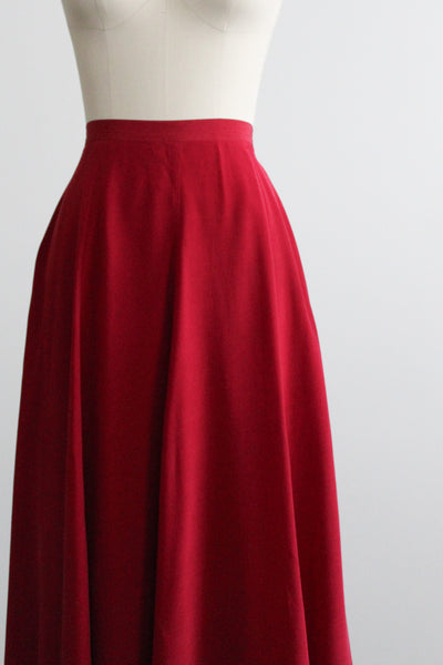 roseberry silk skirt
