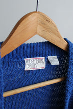 cobalt cotton cardigan (m)