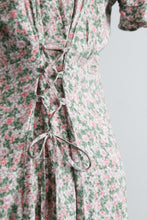 wisteria corset-back dress