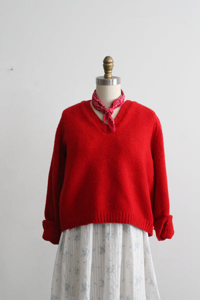 tomato wool sweater (l)