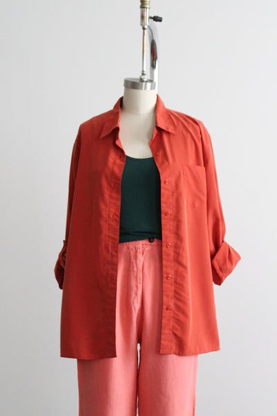 persimmon button up