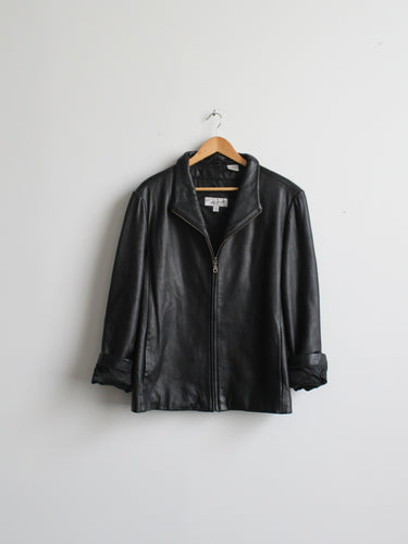 buttery soft black leather jacket