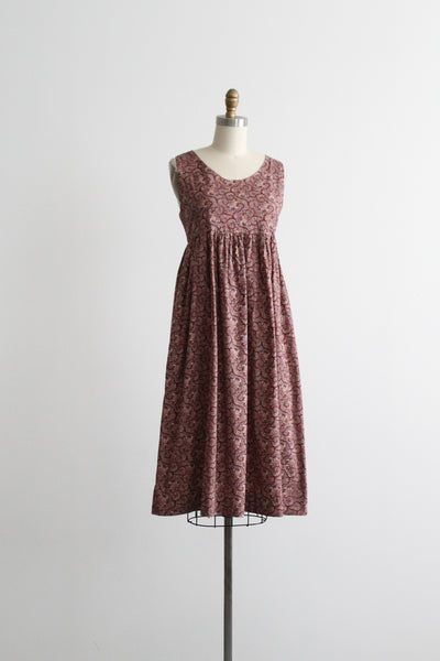 paisley cotton day dress