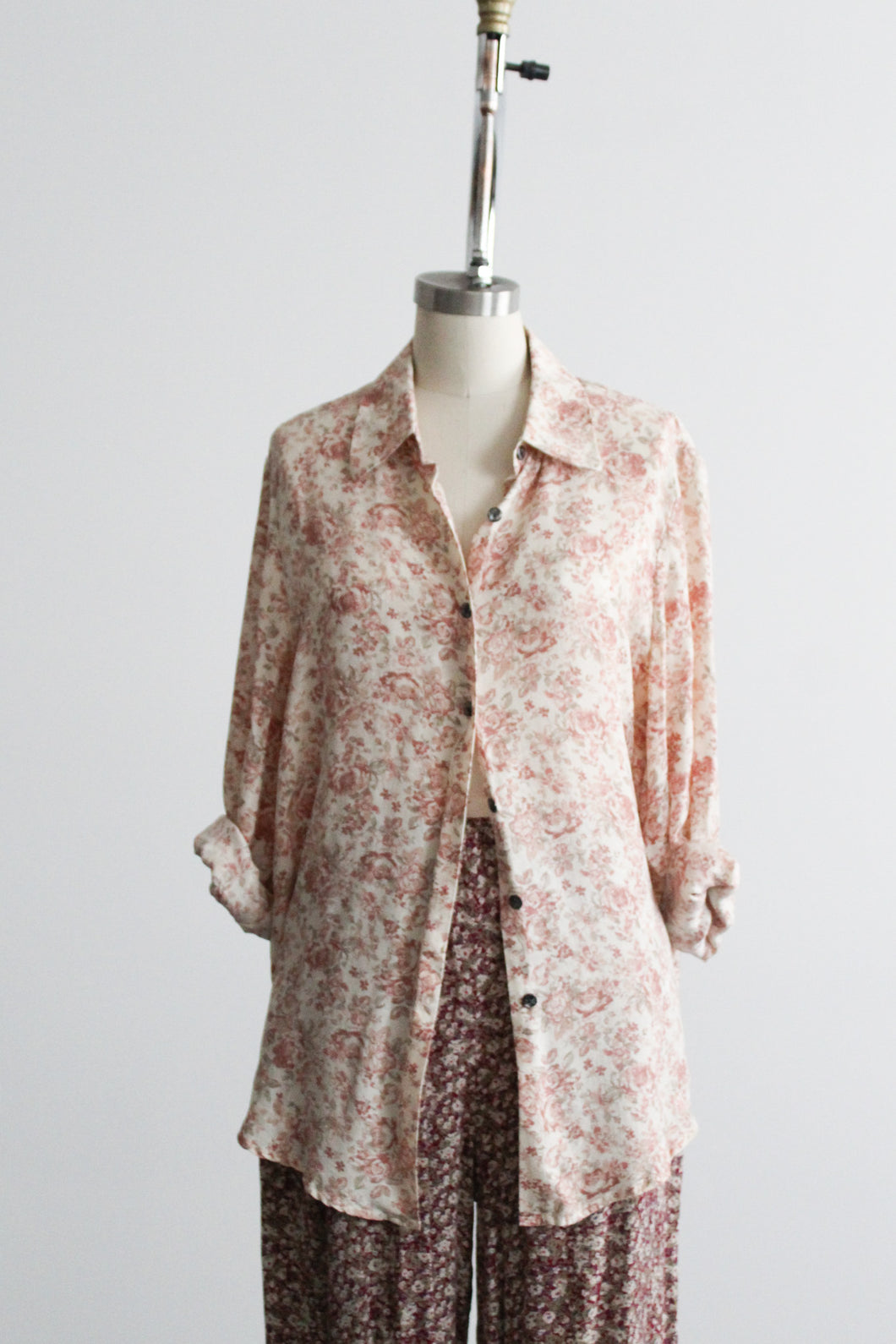 jardin silk button up