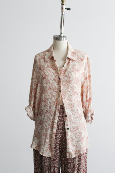 jardin silk button up