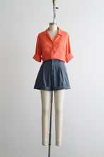grapefruit silk button up