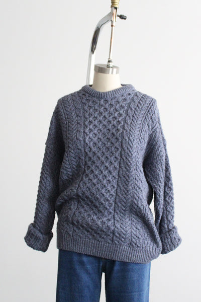 fogbank wool fisherman sweater