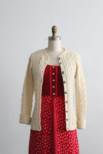 eggshell fisherman cardigan (xs/s)