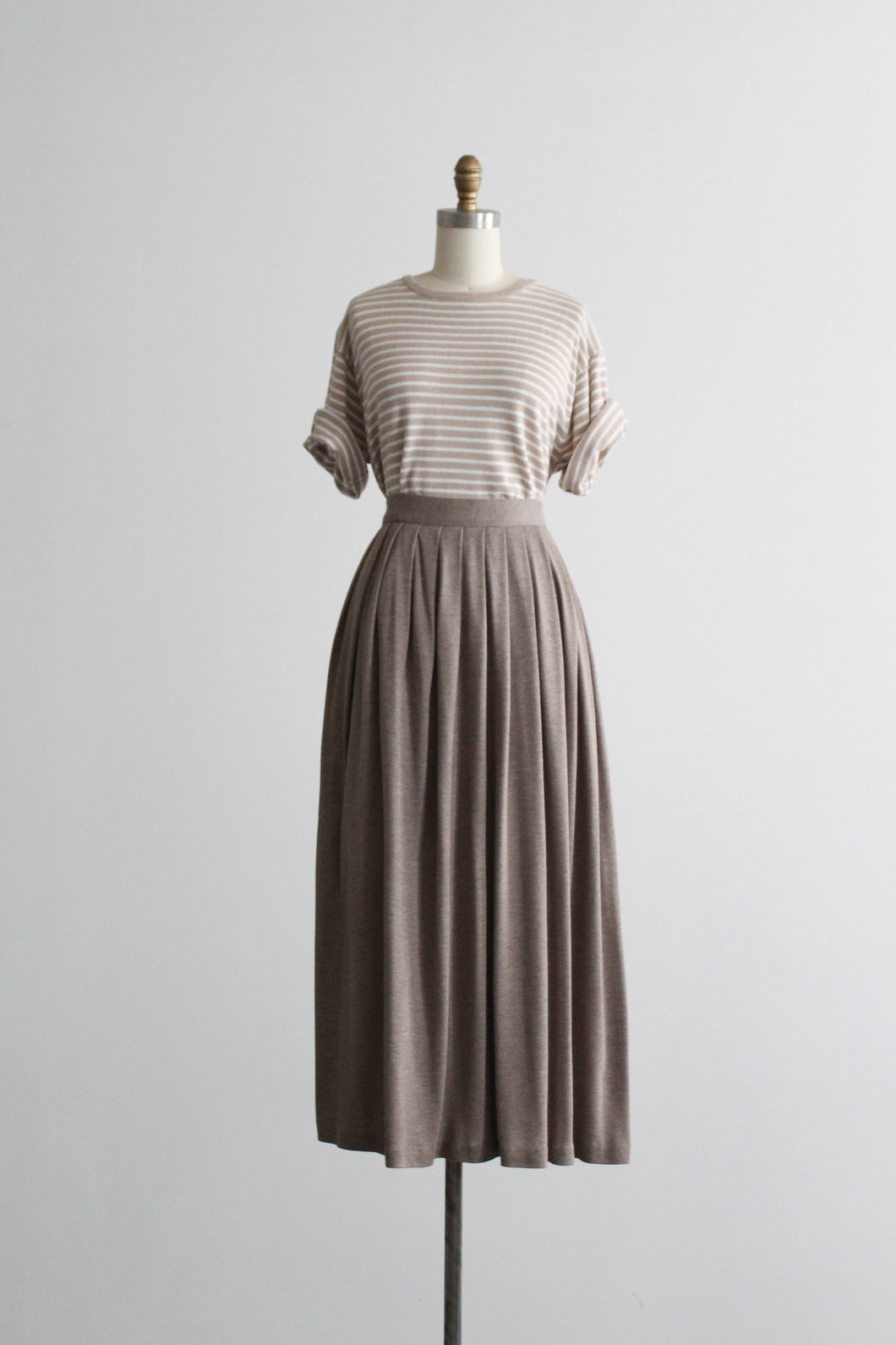 fawn midi skirt