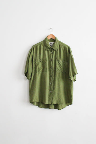 meadow silk button up (l/xl)