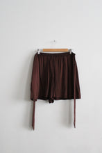 espresso silk shorts (l/xl)