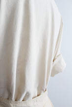 parchment silk button up