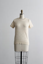 eyelet knit tee
