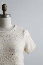 eyelet knit tee