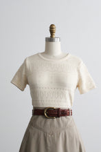 eyelet knit tee