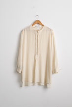 ivory silk tunic