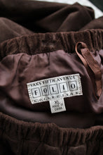 walnut suede maxi skirt