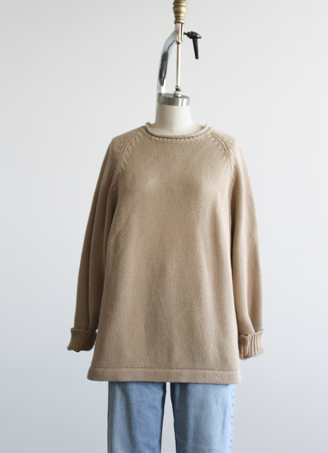 camel roll neck pullover