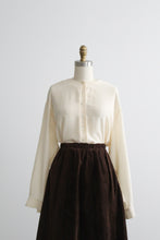 ivory silk tunic