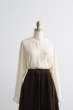 ivory silk tunic