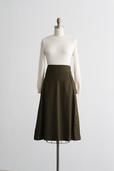 castelvetrano wool skirt