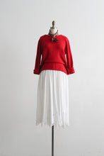 white cutwork skirt (m)