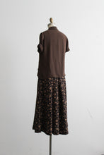 espresso silk button up