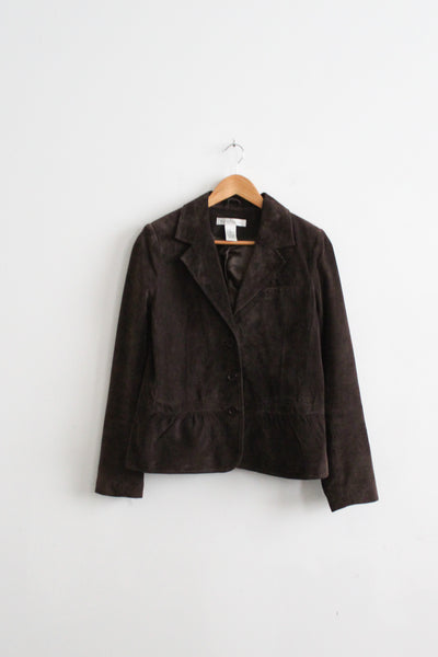 walnut suede jacket (s)