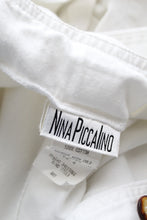 parchment cotton button front dress