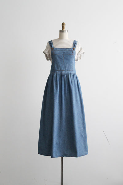 denim market pinafore