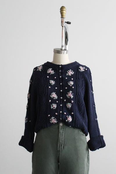 nightfall in the garden cardigan