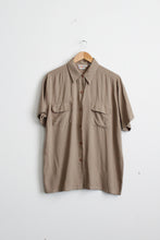 hazel button up