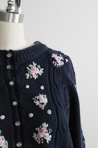 nightfall in the garden cardigan