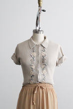 chamomile knit button up