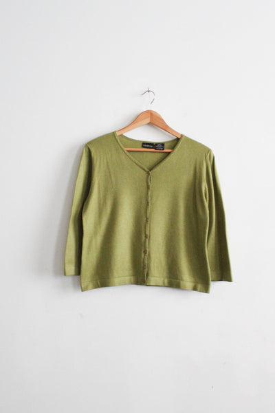 meadow knit button up (m/l)
