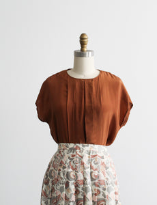 clay silk tee