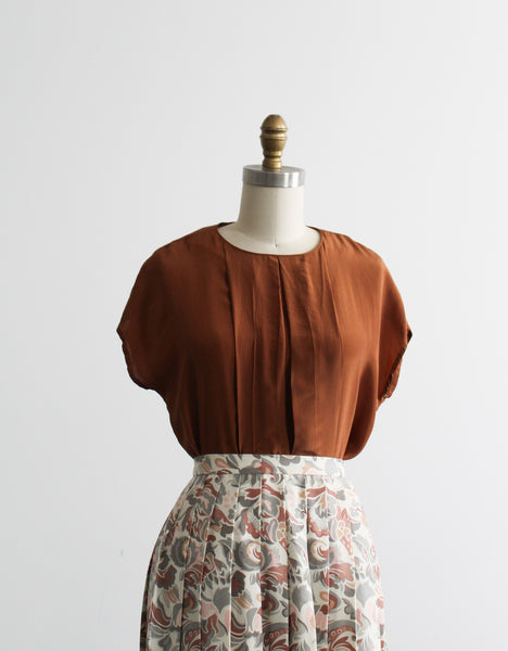 clay silk tee